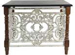 Clayre & Eef Tavolino 101X55X79 Cm Legno Bianco Marrone