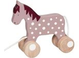 Goki Cavallo Da Tiro In Legno Viola