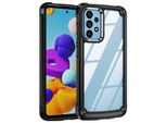 Samsung A52 Custodia, Paraurti Ibrido Trasparente In Pc Tpu E Custodia Antiurto Per Samsung Galaxy A52 5G/A52 4G/A52S 5G Nero