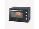 SEVERIN XXL-Back- und Toastofen TO 2073 TO 2073 aus Edelstahl, schwarzsilber Backofen Mini Backofen Klein Mikrowelle Mit Backofen Mini Backofen Backofen Klein Toastofen