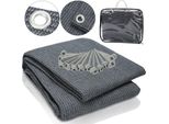 Jiubiaz Tenda Tappeto Campeggio Attrezzature Impermeabile Campeggio Tappeto Tenda Pavimento Tenda All'aperto Tarpaulin Picnic Coperta Tenda Pad Caravan 400X400Cm