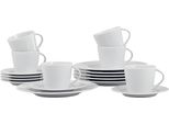 Esmeyer® 571-019 Kaffeeservice Ista 18-Tlg. Weiß