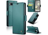 Custodia Google Pixel 7A, Custodia In Pelle Con Supporto Per Google Pixel 7A Verde