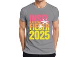 Island Fever 2025 Island Holiday Summer Holiday Beach Palm Trees Sea Maglietta Da Uomo, Grigio, S