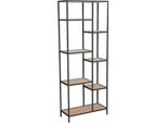 Scansia Con Scaffali Daniel 1 - Rovere / Nero