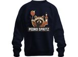 Pedro Spritz Raccoon Aperol Spritz Cocktail Summer Gift Unisex Felpa Pullover, Navy, Xxl