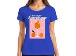 Maglietta Da Donna Life On The Aperol Trail Aperol Spritz Summer Orange Party Bar, Blu, 3XL