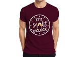 T-Shirt Da Uomo "It's Champagne O'clock"", Borgogna, 3XL"