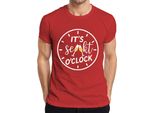 It's Champagne O'clock Champagne Time Champagne Clock Champagne Party Prosecco T-Shirt Da Uomo, Rosso, Xl