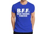 Maglietta Da Uomo Bff Beer Friends Forever Beer Friends Party Pub Jga Funny Beer, Blu, Xxl