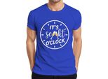 It's Champagne O'clock Champagne Time Champagne Clock Champagne Party Prosecco T-Shirt Da Uomo, Blu, L