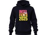 Island Fever 2025 Isola Vacanza Vacanza Estate Spiaggia Palme Mare Felpa Con Cappuccio Unisex, Navy, S