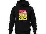 Island Fever 2025 Isola Vacanza Vacanza Estate Spiaggia Palme Mare Felpa Con Cappuccio Unisex, Nero, S