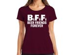 Maglietta Da Donna Bff Beer Friends Forever Beer Friends Party Pub Jga Funny Beer, Bordeaux, Xxl