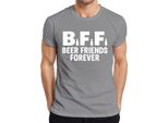 Maglietta Da Uomo Bff Beer Friends Forever Beer Friends Party Pub Jga Funny Beer, Grigio, S