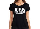 Bff Beer Friends Forever Beer Friends Party Pub Jga Funny Beer Ladies T-Shirt, Nero, Xxl
