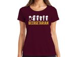 Maglietta Da Donna Beergetarian Beer Lover Gift Beer Fan Craft Beer Pub, Borgogna, 3XL
