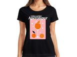 Maglietta Da Donna Life On The Aperol Trail Aperol Spritz Summer Orange Party Bar, Nero, 3XL