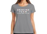 Maglietta Drinking Team I'll Be There For You Friends Serienfan Party Trinkspiel Damen, Grau, M