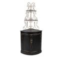 Mensola A Parete Clayre & Eef 78X55X181 Cm In Legno Nero