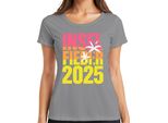 Island Fever 2025 Island Holiday Summer Holiday Beach Palm Trees Sea Maglietta Da Donna, Grigio, Xxl
