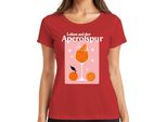 Life On The Aperol Trail Aperol Spritz Summer Orange Party Bar Maglietta Da Donna, Rosso, S