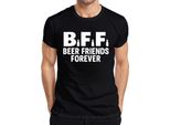 Maglietta Da Uomo Bff Beer Friends Forever Beer Friends Party Pub Jga Funny Beer, Nero, S