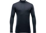 Devold Of Norway Breeze Merino 150 Maglietta Mezza Zip Manica Lunga Nero L Uomo Nero L