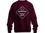 Non Conosco L'alcol Residuo Che Bevo, Divertente Birra Che Dice Festa Felpa Pullover Unisex, Borgogna, 3XL