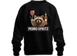Pedro Spritz Raccoon Aperol Spritz Cocktail Summer Gift Unisex Felpa Pullover, Nero, Xl