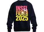 Island Fever 2025 Isola Vacanza Estate Spiaggia Palme Mare Unisex Felpa Pullover, Navy, Xl