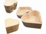 Scatola Di Legno Playwood A Forma Di Cuore, 10 Cm