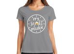 It's Champagne O'clock Champagne Time Champagne Clock Champagne Party Prosecco T-Shirt Da Donna, Grigio, Xl