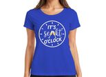 It's Champagne O'clock Champagne Time Champagne Clock Champagne Party Prosecco T-Shirt Da Donna, Blu, Xl