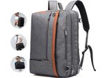 Zaino Per Computer Portatile, Zaini Da Lavoro Per Uomini, Zaino Da Viaggio, Zaino Da Viaggio Impermeabile Resistente Ai Graffi Per Uomini Donne All'aperto, Grigio, 15 Pollici