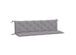 Vidaxl Cuscini Per Panca Da Giardino 2 Pz. Grigio 180X50X7 Cm Tessuto Oxford