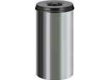 V-Part - FeuerlöSchender Papierkorb 50 Liter - Powder Coated Stainless Steel Powder Coated - Edelstahl, Schwarz