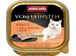 Animonda Vom Feinsten Adult Gourmetkern Con Pollo, Filetto Di Salmone E Spinaci 100Gx32