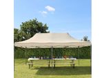 Toolport 3X6M Gazebo Pieghevole, Premium Acciaio, Crema