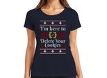 Computer Scientist Cookies Christmas Saying - Ugly Christmas Sweater Christmas Gift Ladies T-Shirt, Navy, 3XL