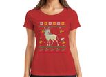 The Last Unicorn - Maglietta Da Donna Con Maglione Natalizio, Rosso, M