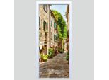 Adesivo Per Porta In Tessuto Vecchia Strada 286PD