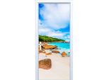 Adesivo Per Porte "Paradise Beach"", Tessuto, 076PD"