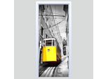 Adesivo Per Porta In Tessuto Giallo Tram 337PD