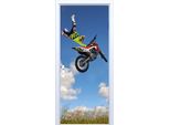 Motocross Jumps 747PD Adesivo Per Porte In Tessuto