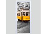 Adesivo Per Porta Del Tram In Tessuto Giallo 339PD