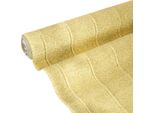 Carta Crespa Per Fioristi Oro 50X250Cm Per Decorazioni Creative E Progetti Artigianali