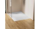 Emke Piatto Doccia Rettangolare Piatto 120X90Cm Piatto Doccia Con Struttura Antiscivolo In Look Pietra Bianca