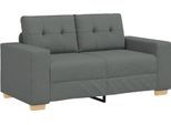 Vidaxl Divano A Due Posti In Tessuto Grigio Scuro 120 Cm