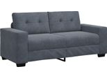 Vidaxl Divano A Due Posti Grigio Scuro 180X77X82 Cm Velluto